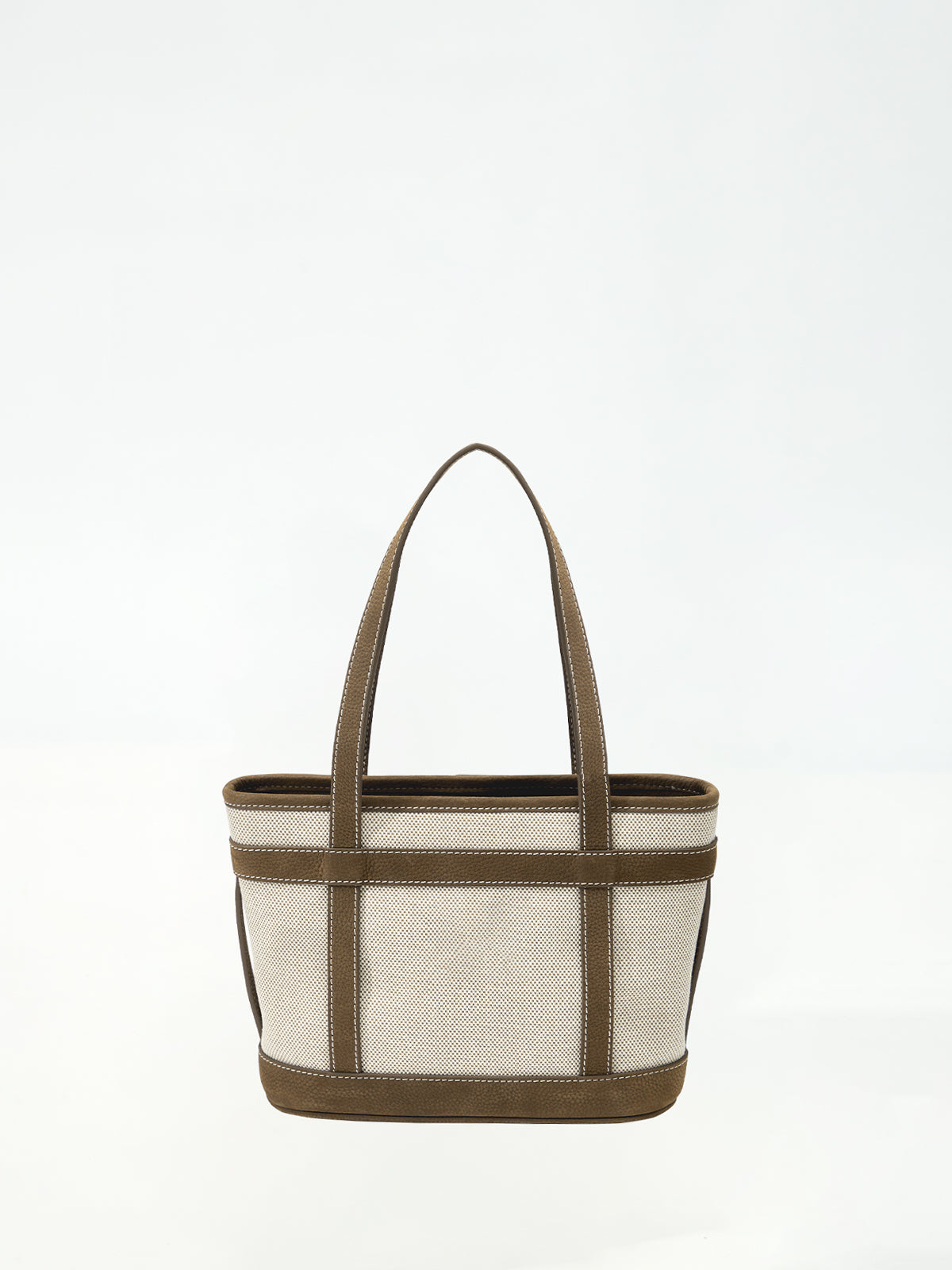 Beersister Small Leather-Paneled Canvas Tote Bag