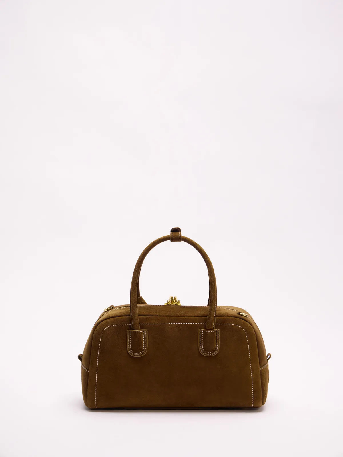 Beersister Cashmere Suede Boston Bag Small