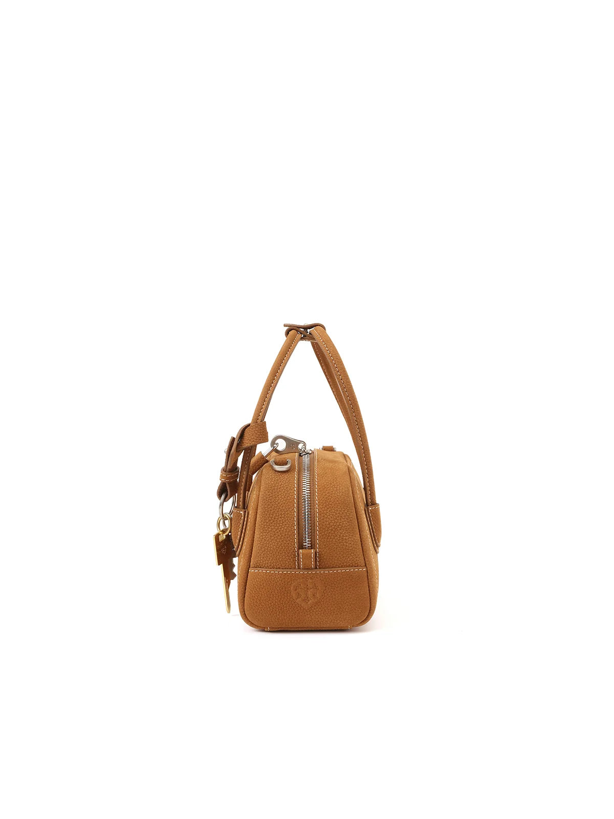 Beersister Suede-finished Cowhide Mini Boston Bag