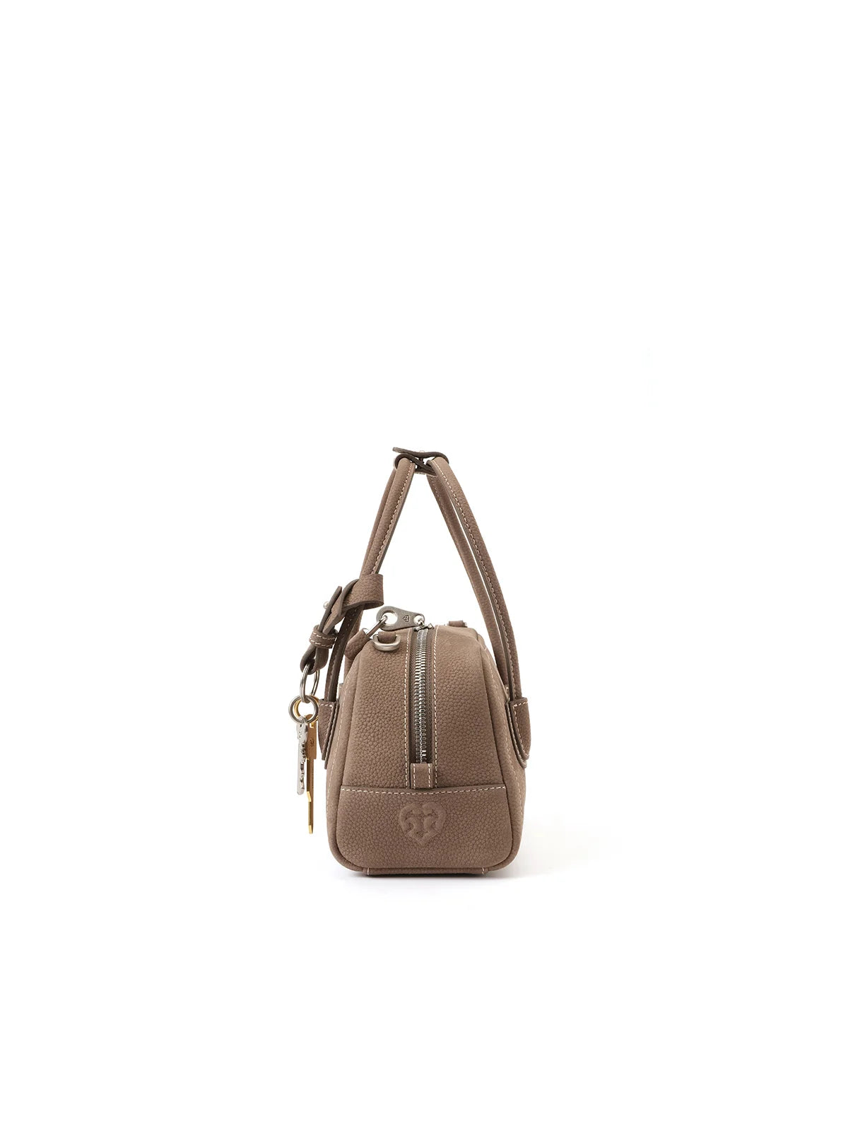 Beersister Suede-finished Cowhide Mini Boston Bag