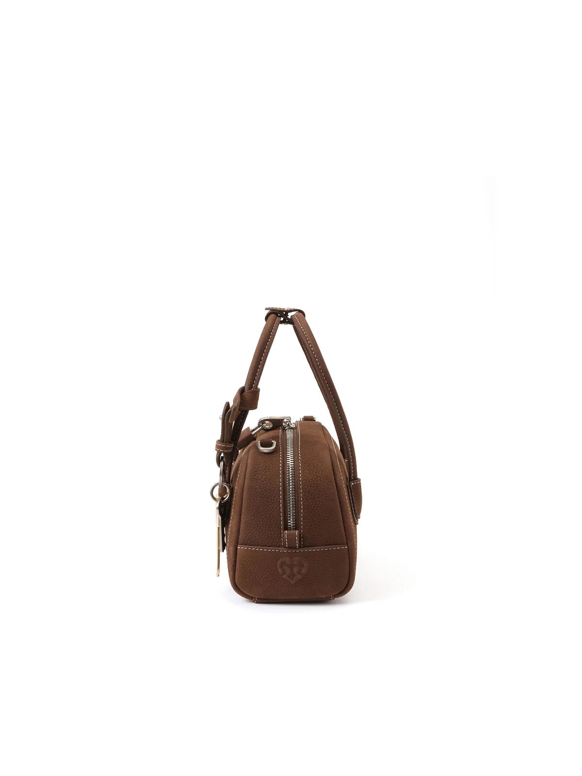 Beersister Suede-finished Cowhide Mini Boston Bag