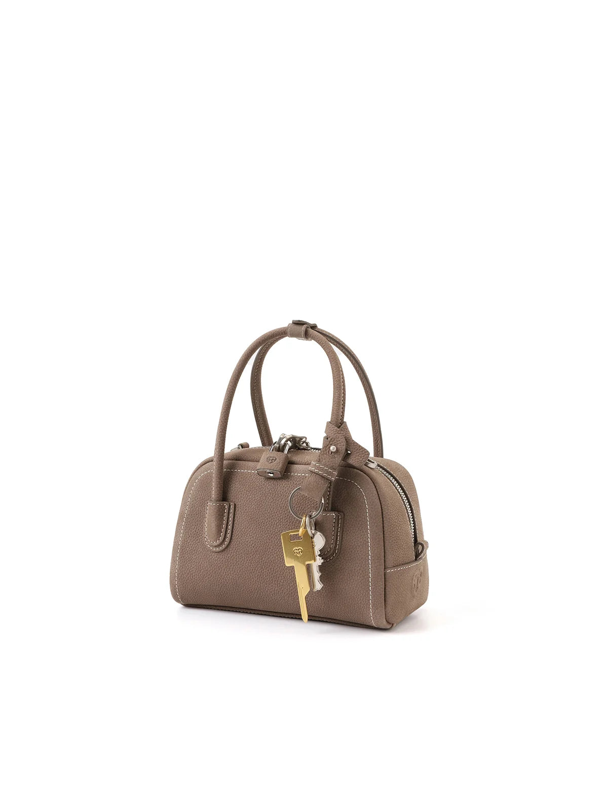 Beersister Suede-finished Cowhide Mini Boston Bag