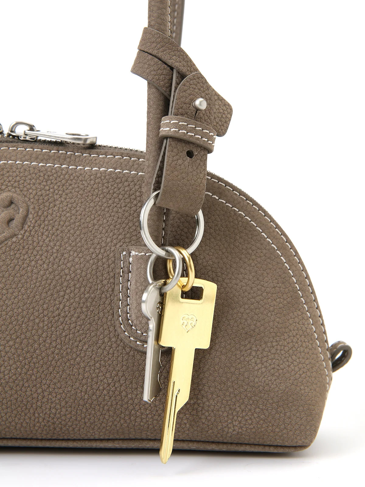 Beersister Suede Leather Mini Shell Bag