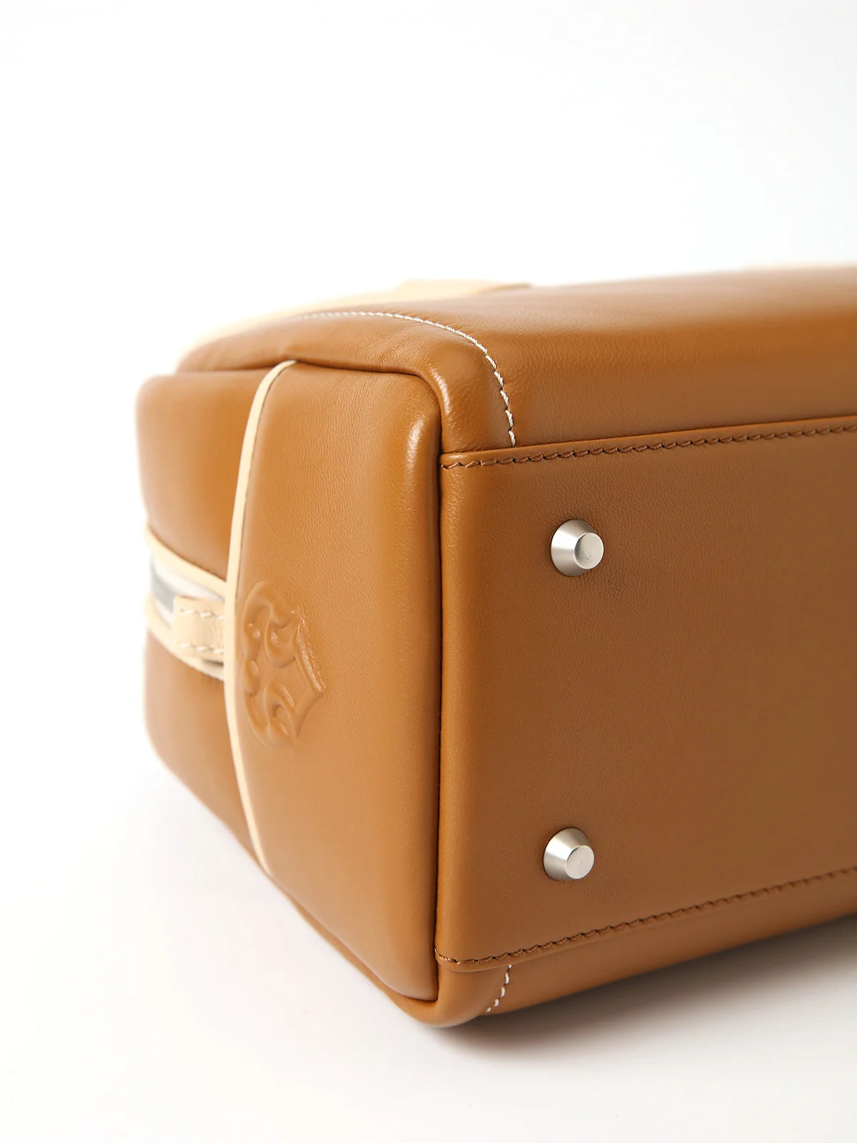 Beersister Two-Tone Sheepskin Boston Bag