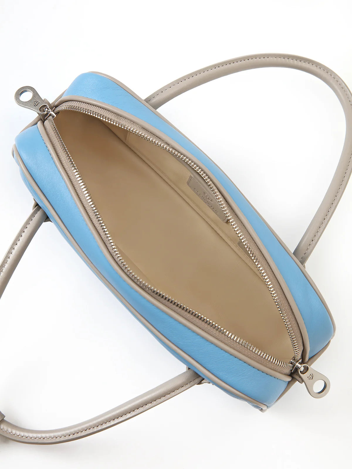 Beersister Two-Tone Lambskin Mini Baguette Bag
