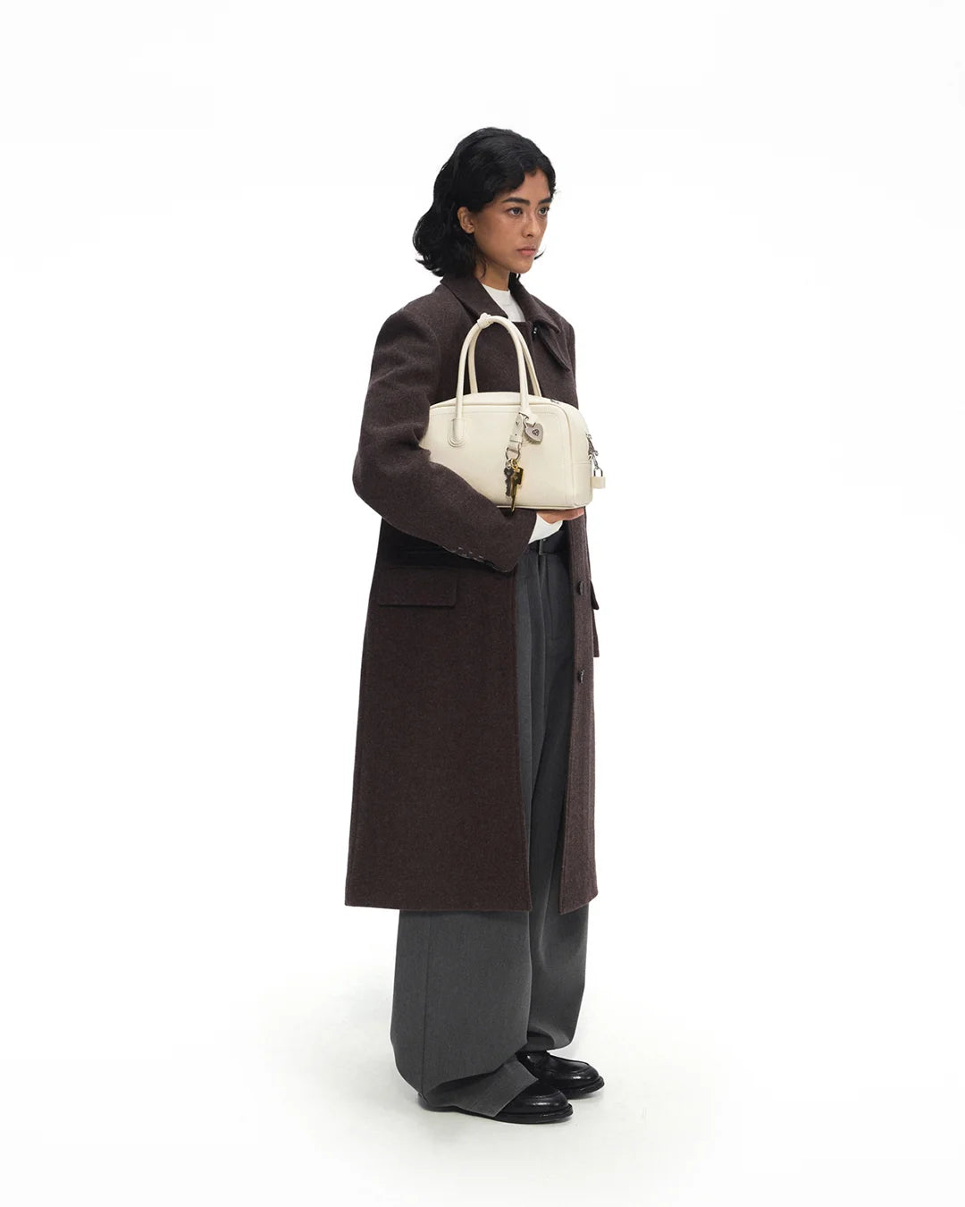 Beersister Pebbled Full-Grain Leather Boston Bag with Matte Finish