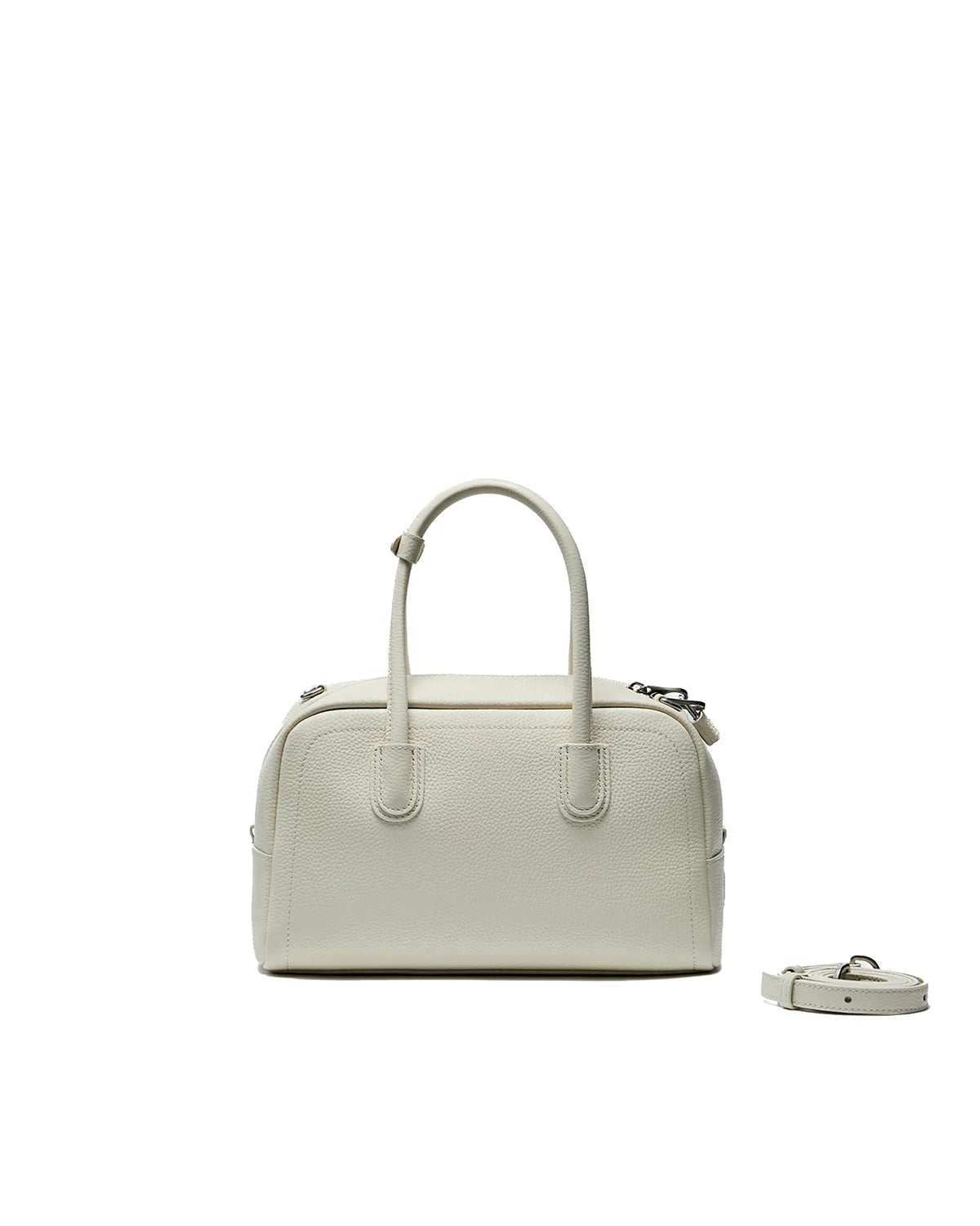 Beersister Pebbled Full-Grain Leather Boston Bag with Matte Finish