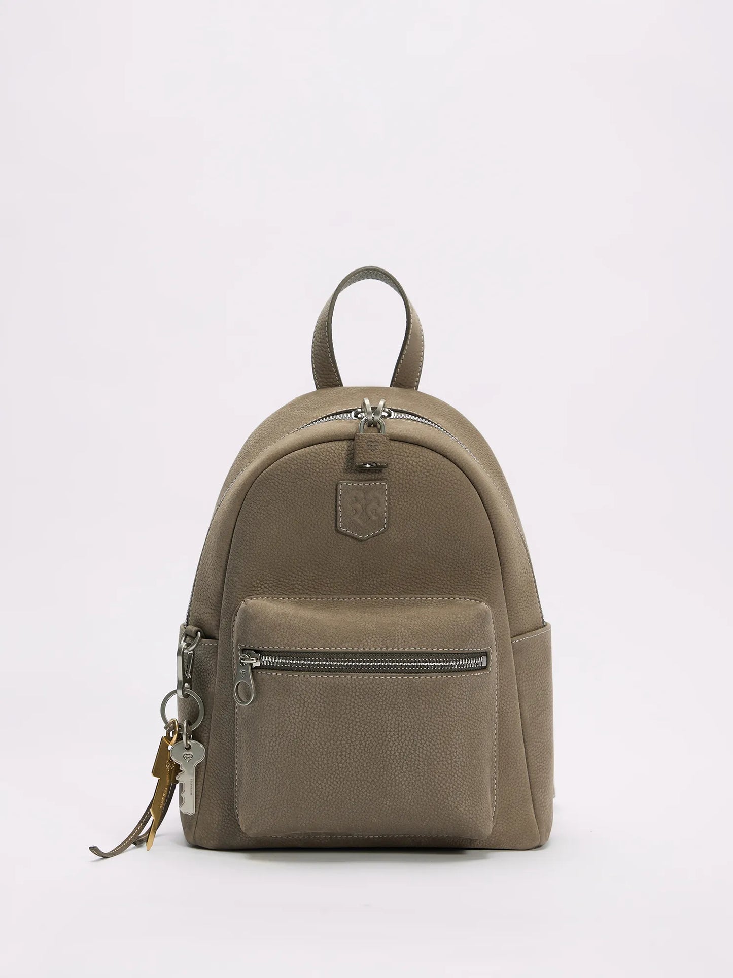 Beersister Suede Pebbled Leather Backpack
