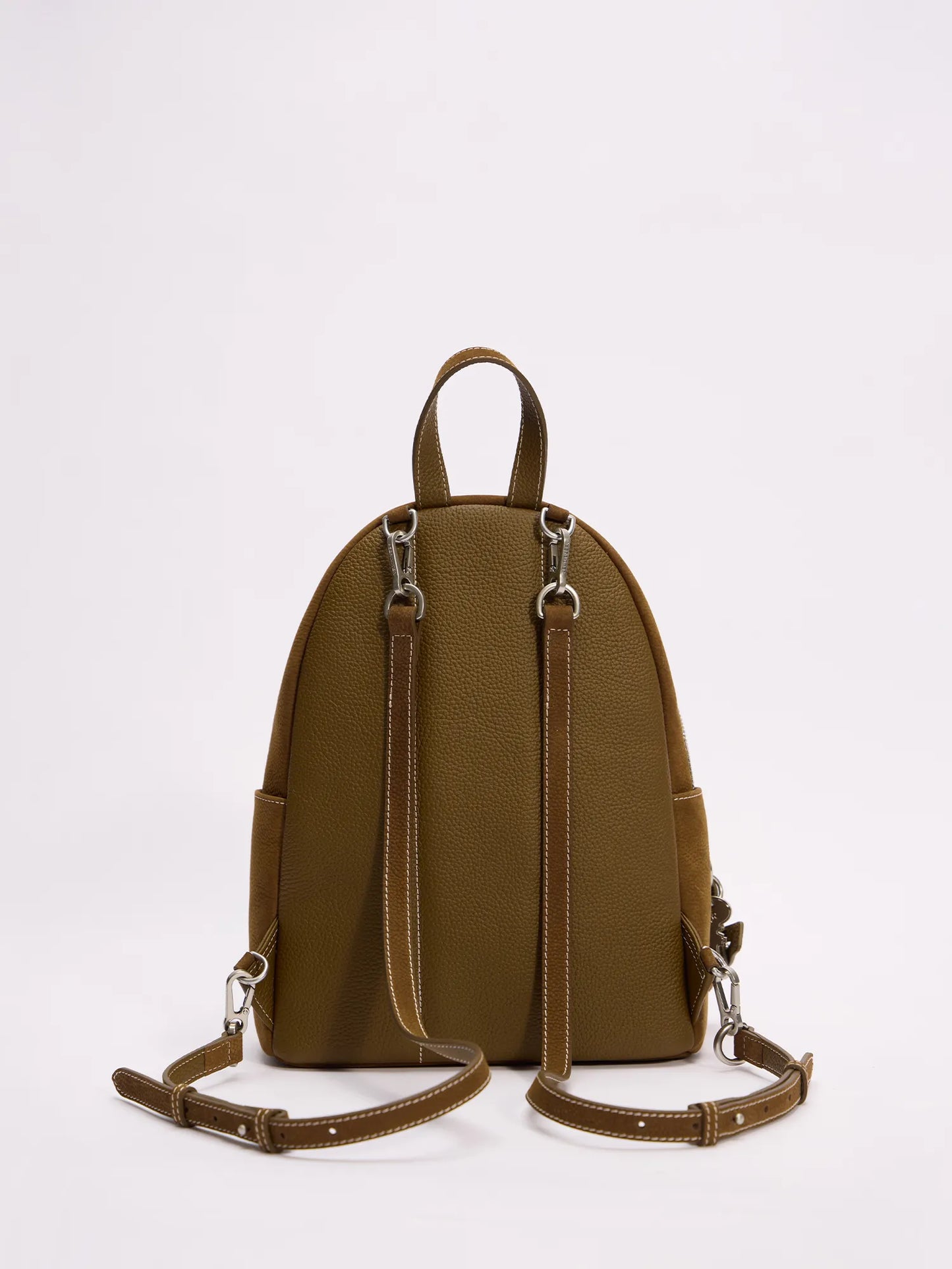 Beersister Suede Pebbled Leather Backpack