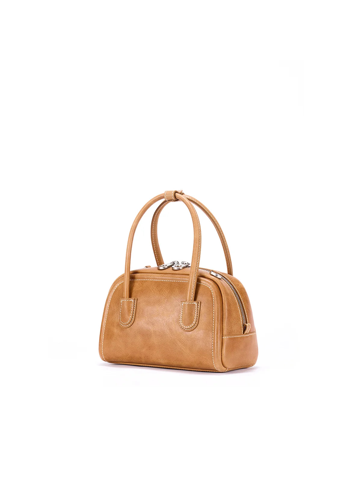 Beersister Waxed Cowhide Mini Boston Bag