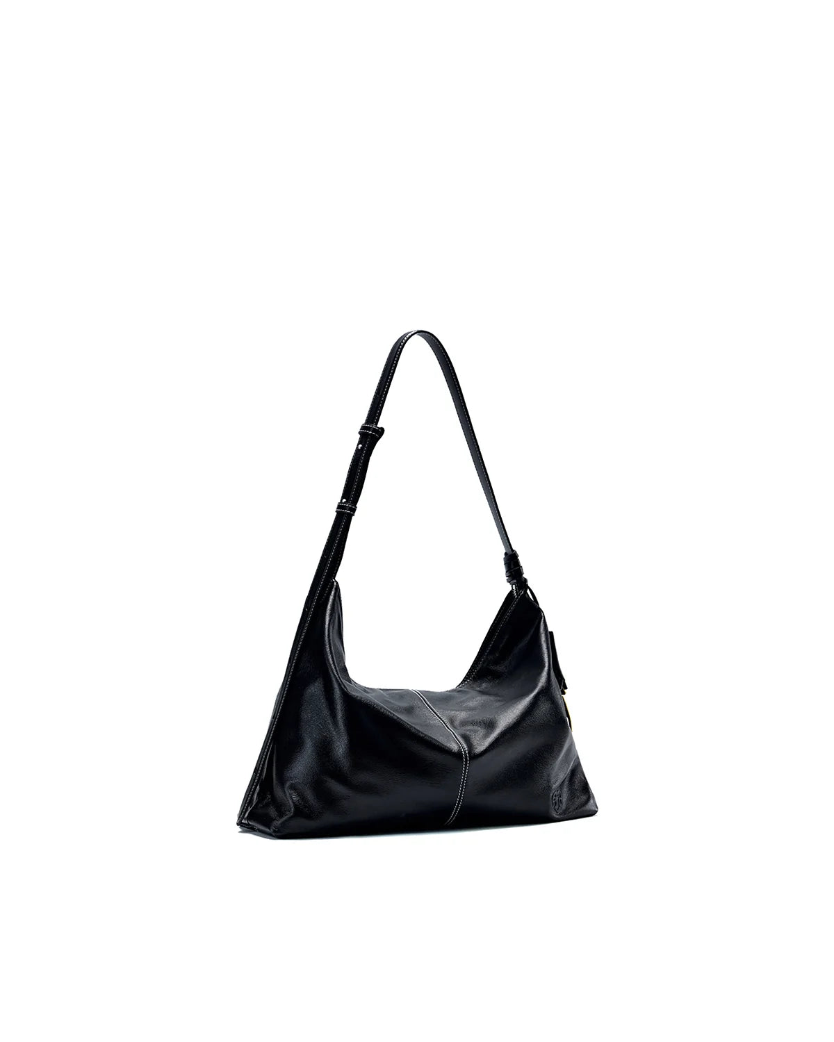 Beersister Thin-Strap Waxed Leather HOBO Bag