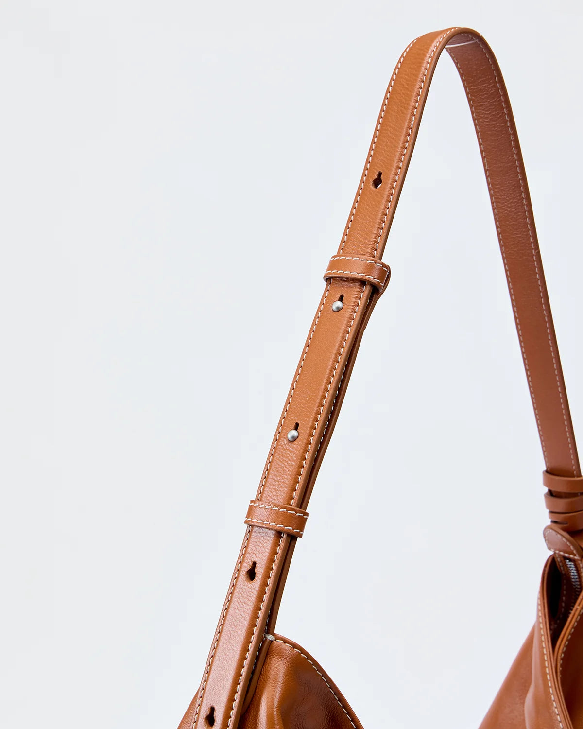Beersister Thin-Strap Waxed Leather HOBO Bag
