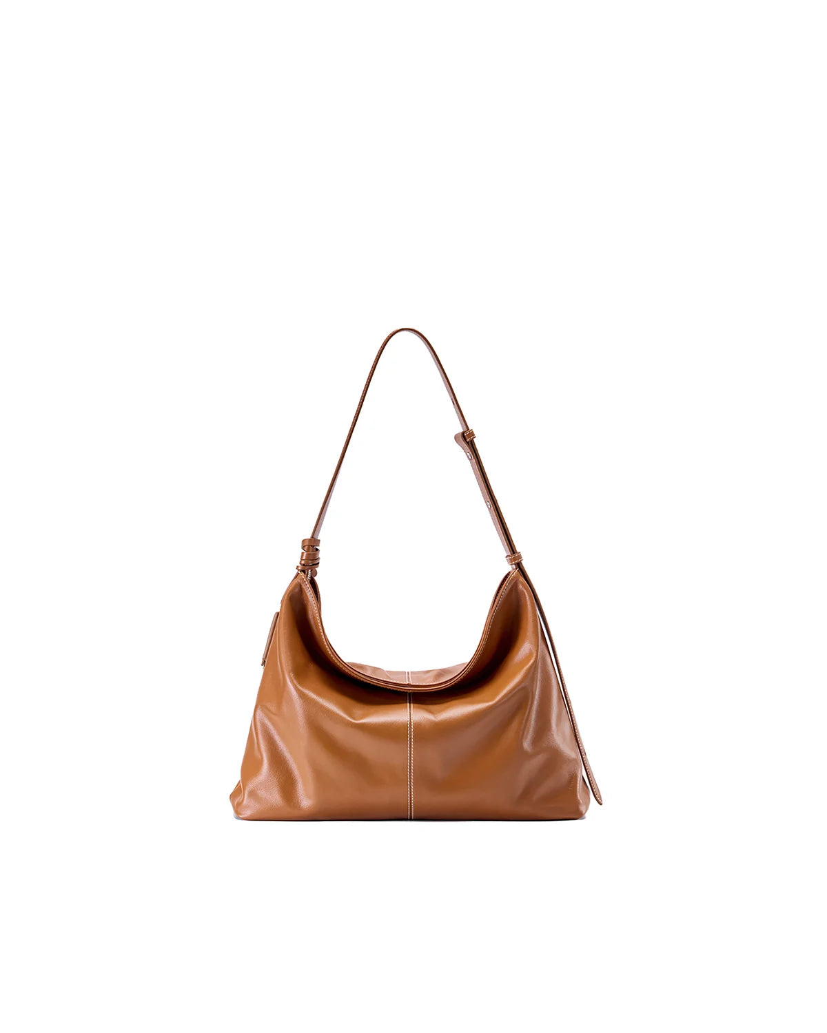 Beersister Thin-Strap Waxed Leather HOBO Bag