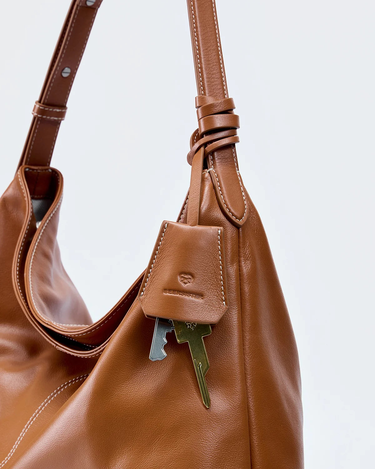 Beersister Thin-Strap Waxed Leather HOBO Bag