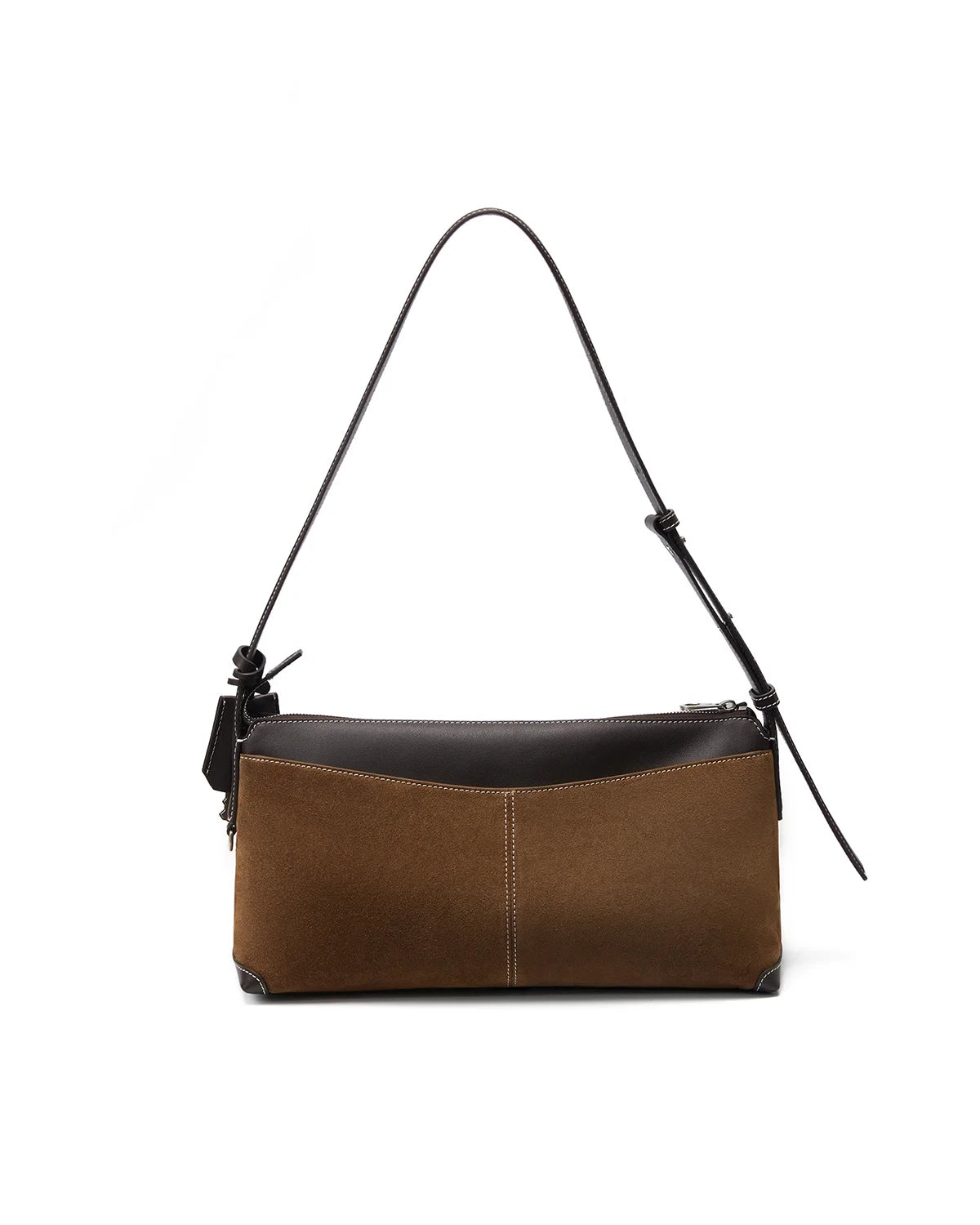 Beersister Suede Cowhide and Calfskin Shoulder Bag