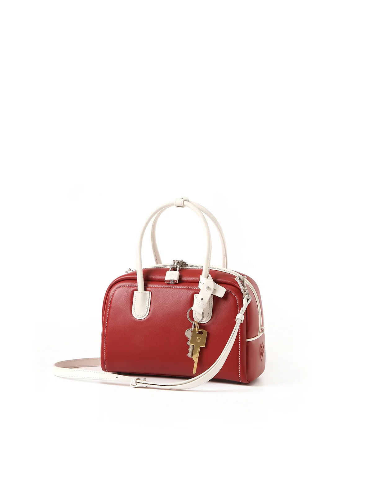 Beersister Two-Tone Sheepskin Boston Bag