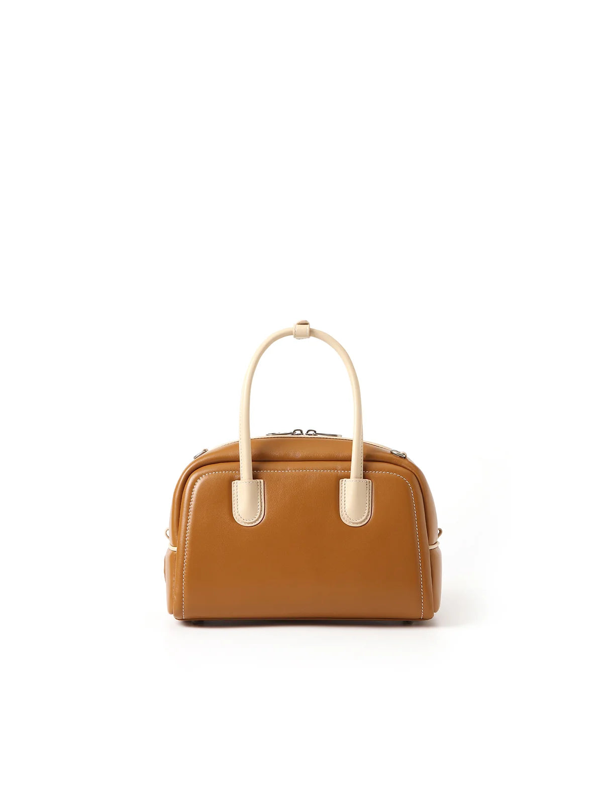 Beersister Two-Tone Sheepskin Boston Bag