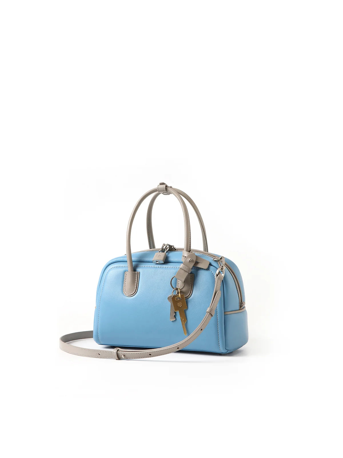 Beersister Two-Tone Sheepskin Boston Bag
