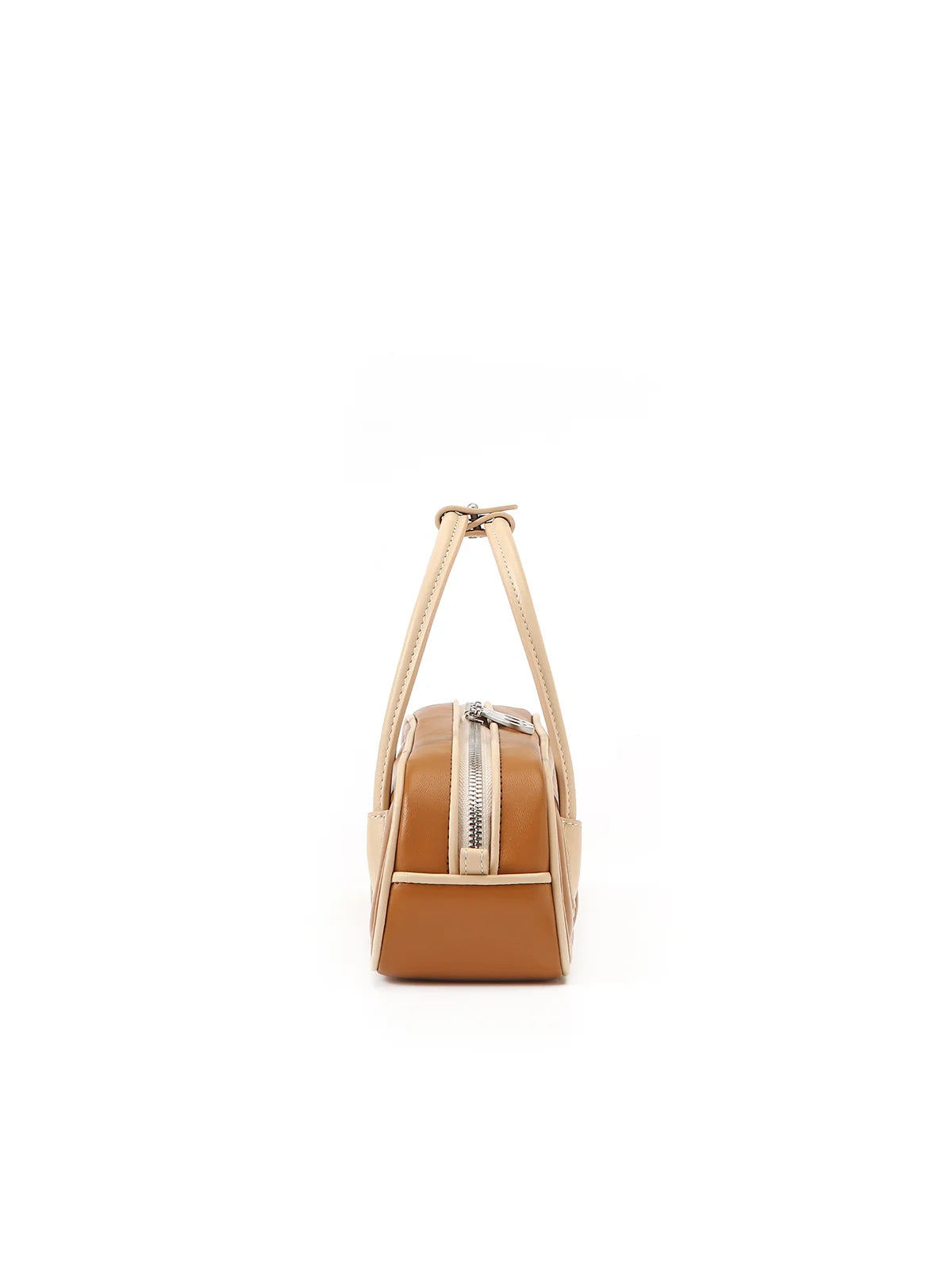 Beersister Two-Tone Lambskin Mini Baguette Bag