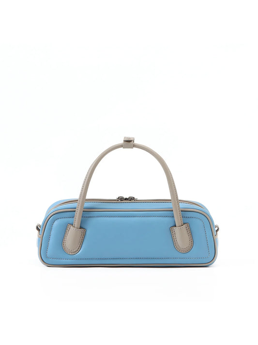 Beersister Two-Tone Lambskin Mini Baguette Bag