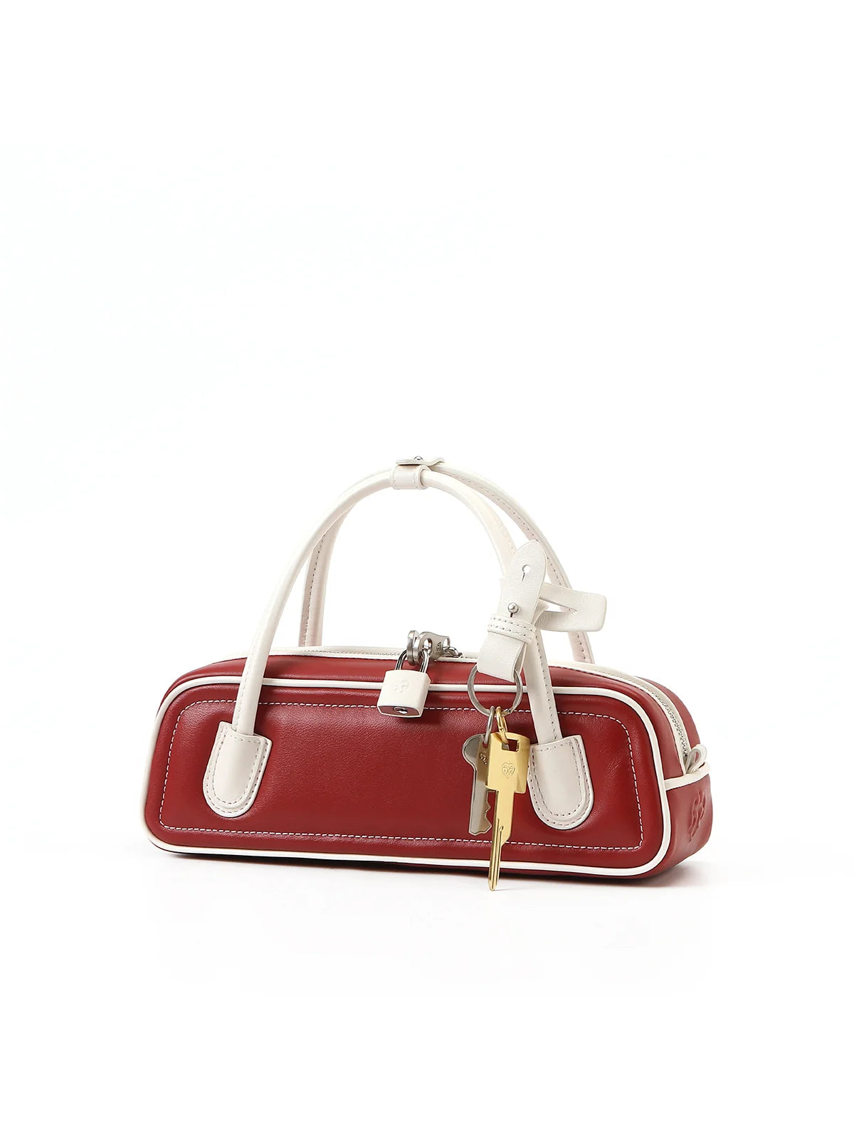 Beersister Two-Tone Lambskin Mini Baguette Bag