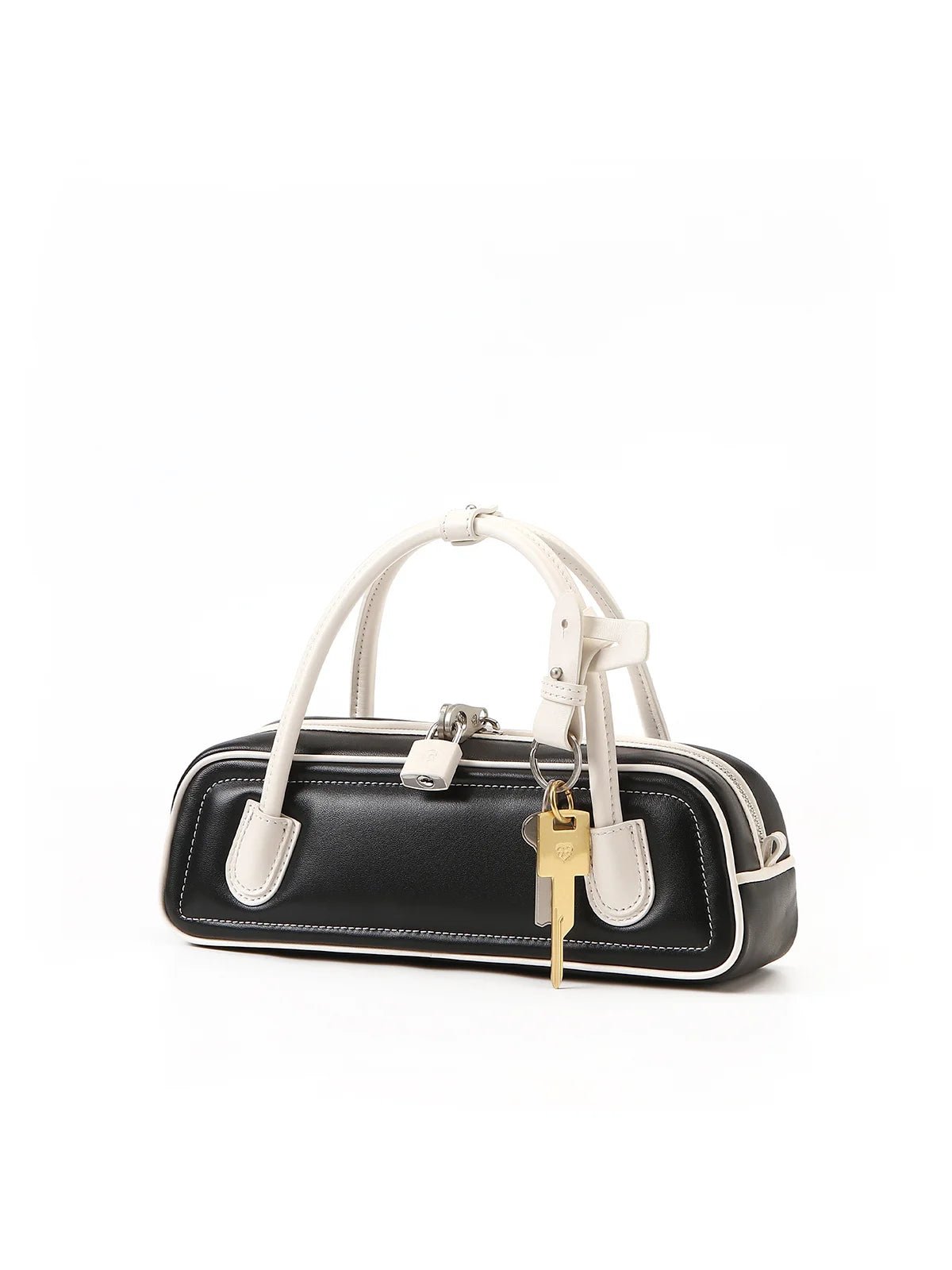 Beersister Two-Tone Lambskin Mini Baguette Bag