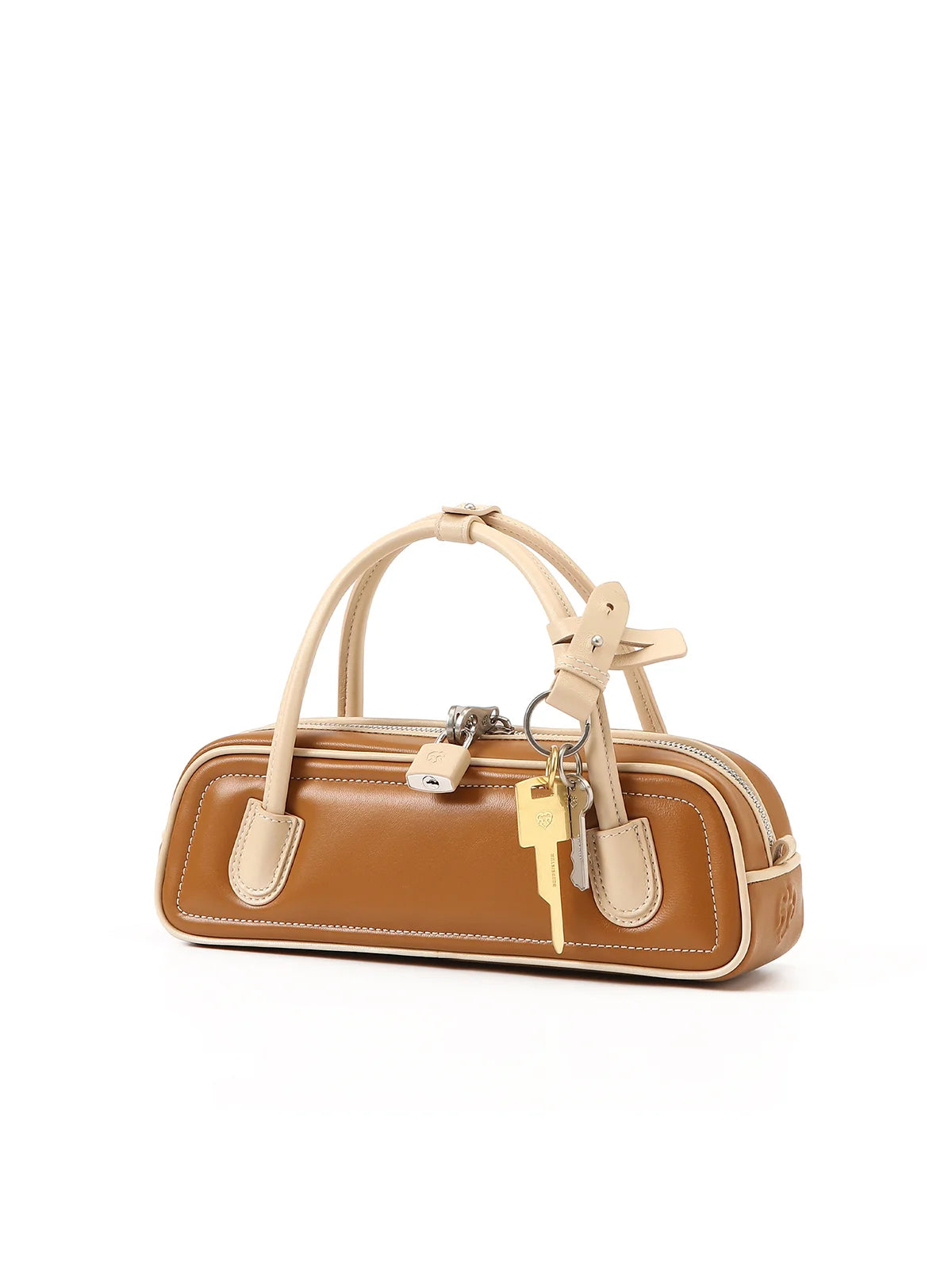 Beersister Two-Tone Lambskin Mini Baguette Bag