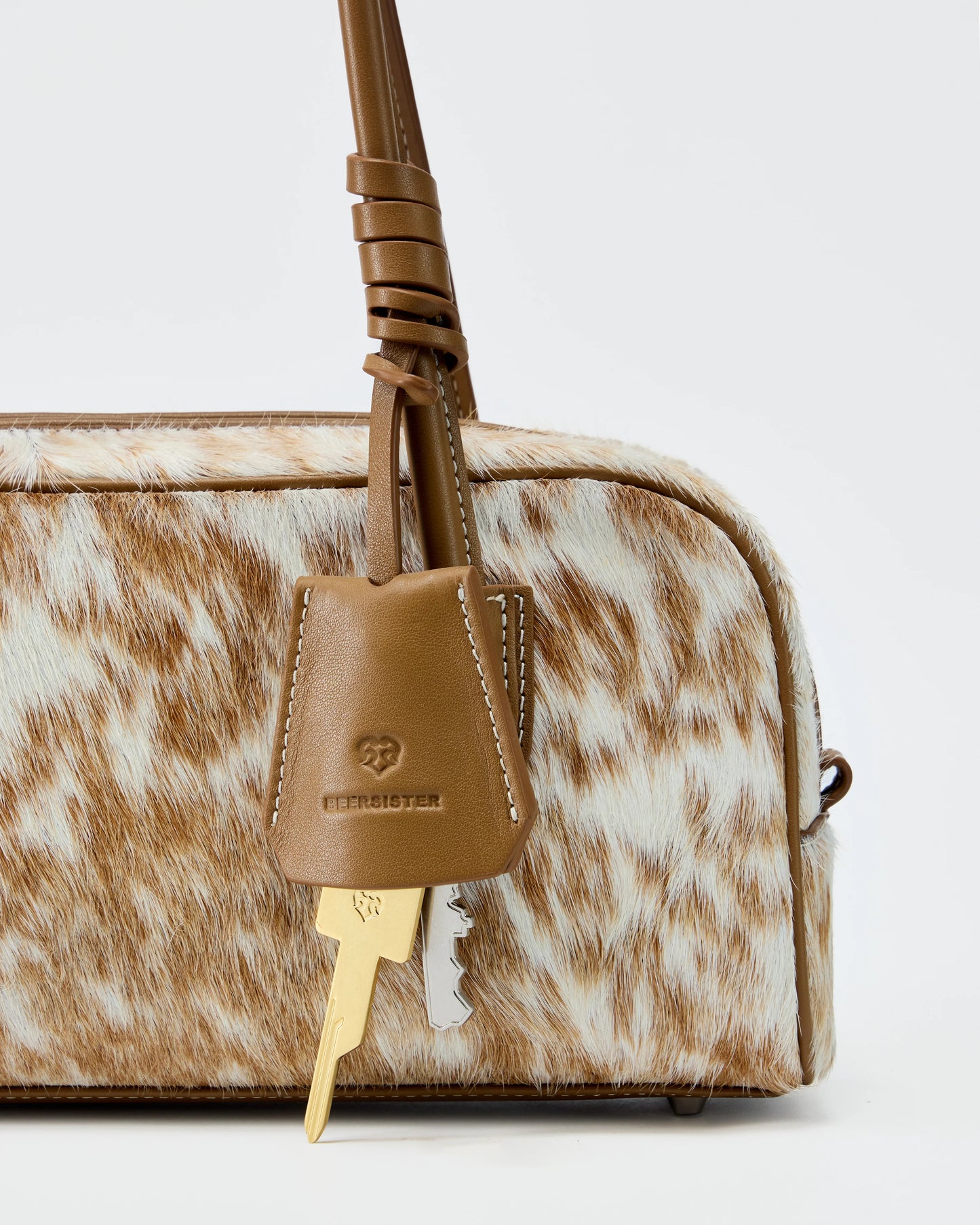 Beersister Spotted Cowhide Rectangle Boston