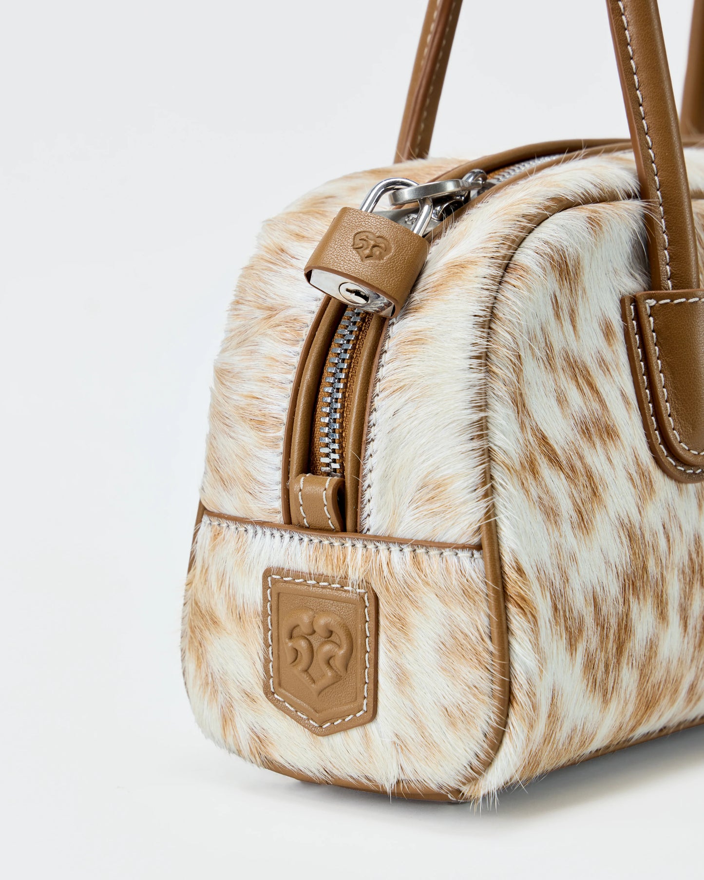 Beersister Spotted Cowhide Rectangle Boston