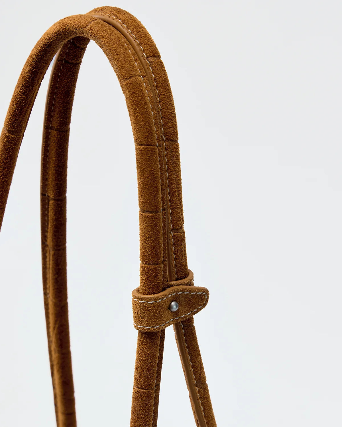Beersister Suede Crocodile-Embossed Cowhide Rectangle Boston