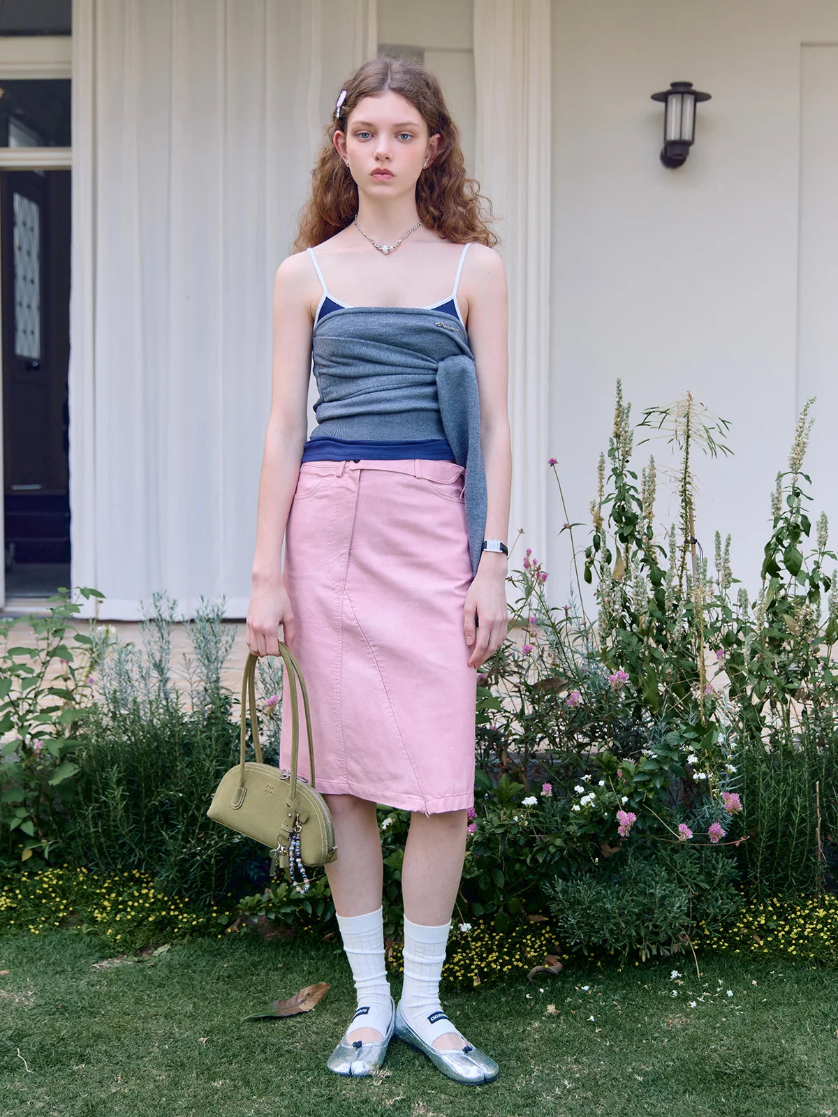 Beersister Suede Leather Mini Shell Bag