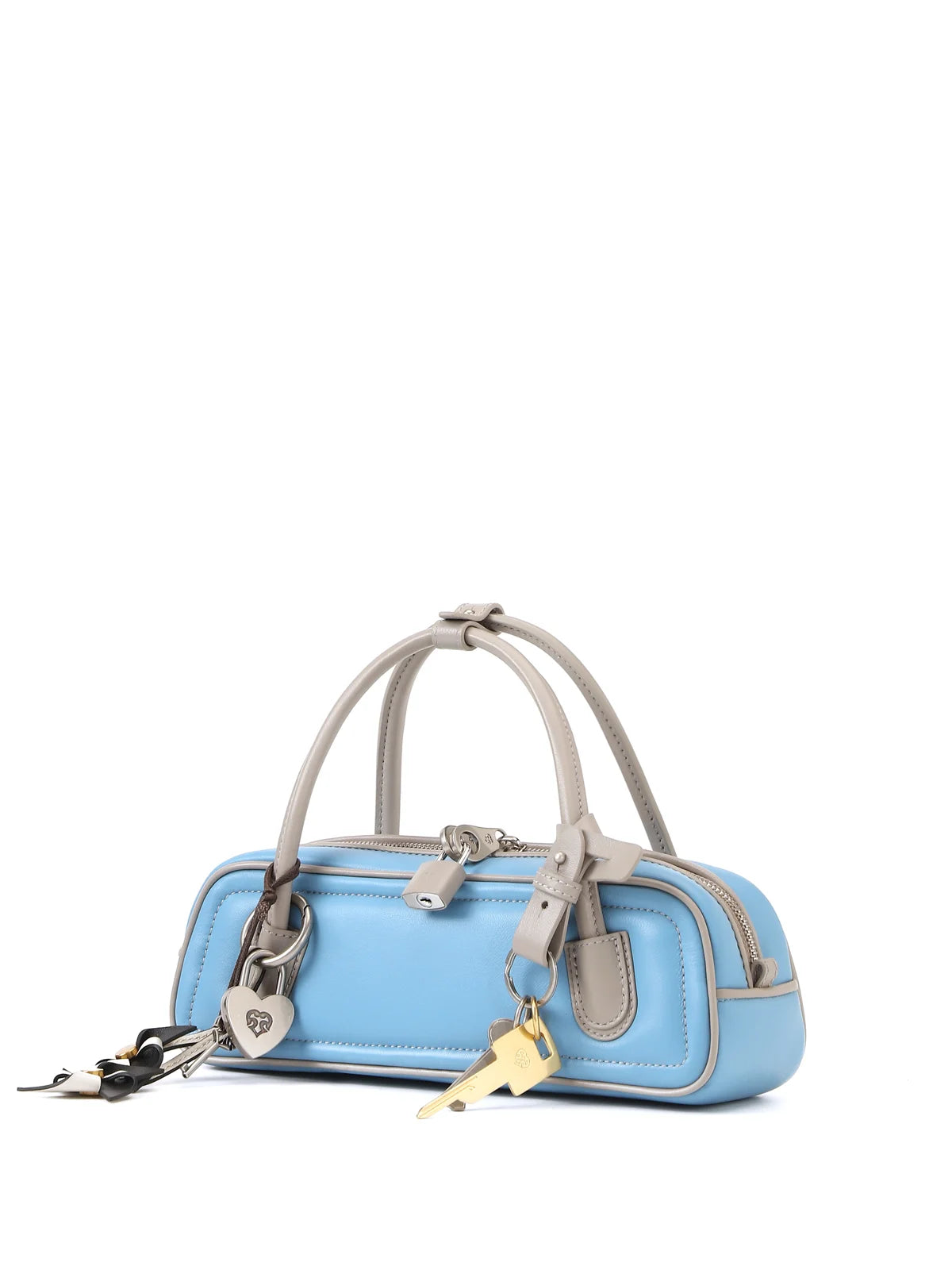 Beersister Two-Tone Lambskin Mini Baguette Bag