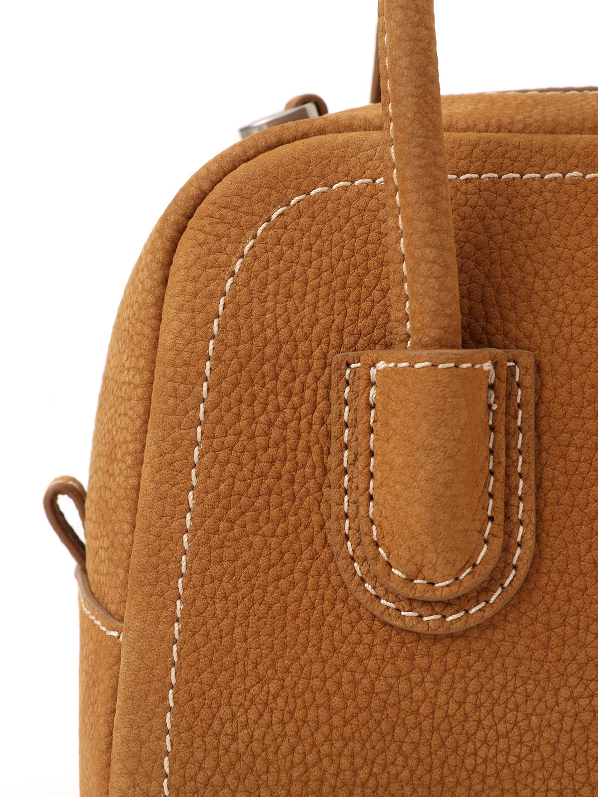 Beersister Suede-finished Cowhide Mini Boston Bag