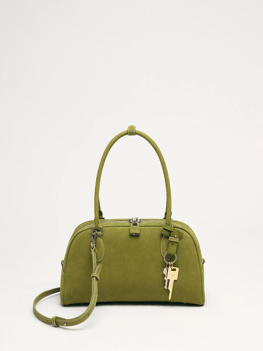 Beersister Bowling  Leather Bag Small green