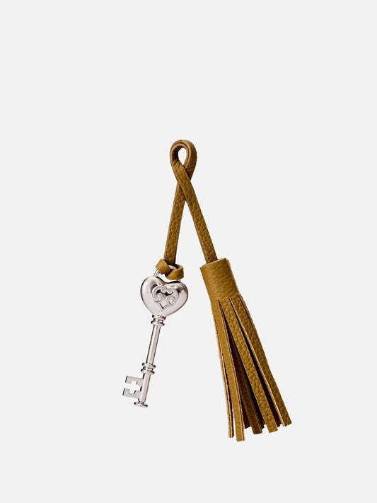 Beersister Heart Key Tassel Pendant