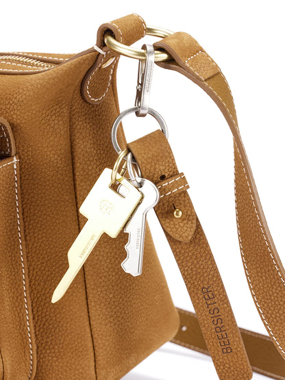 Beersister Suede Leather Bow Underarm Bag