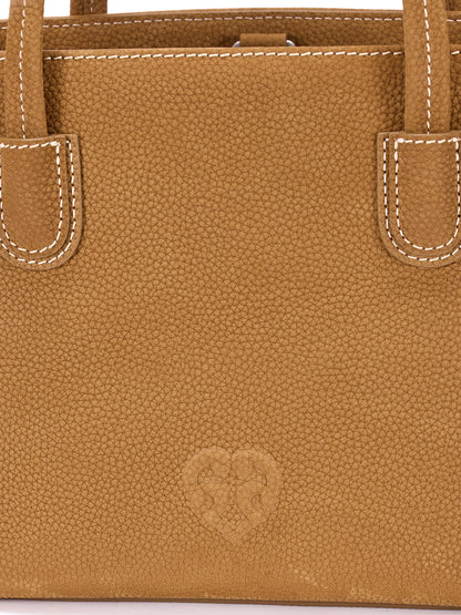 Beersister Small Suede Leather Tote Bag