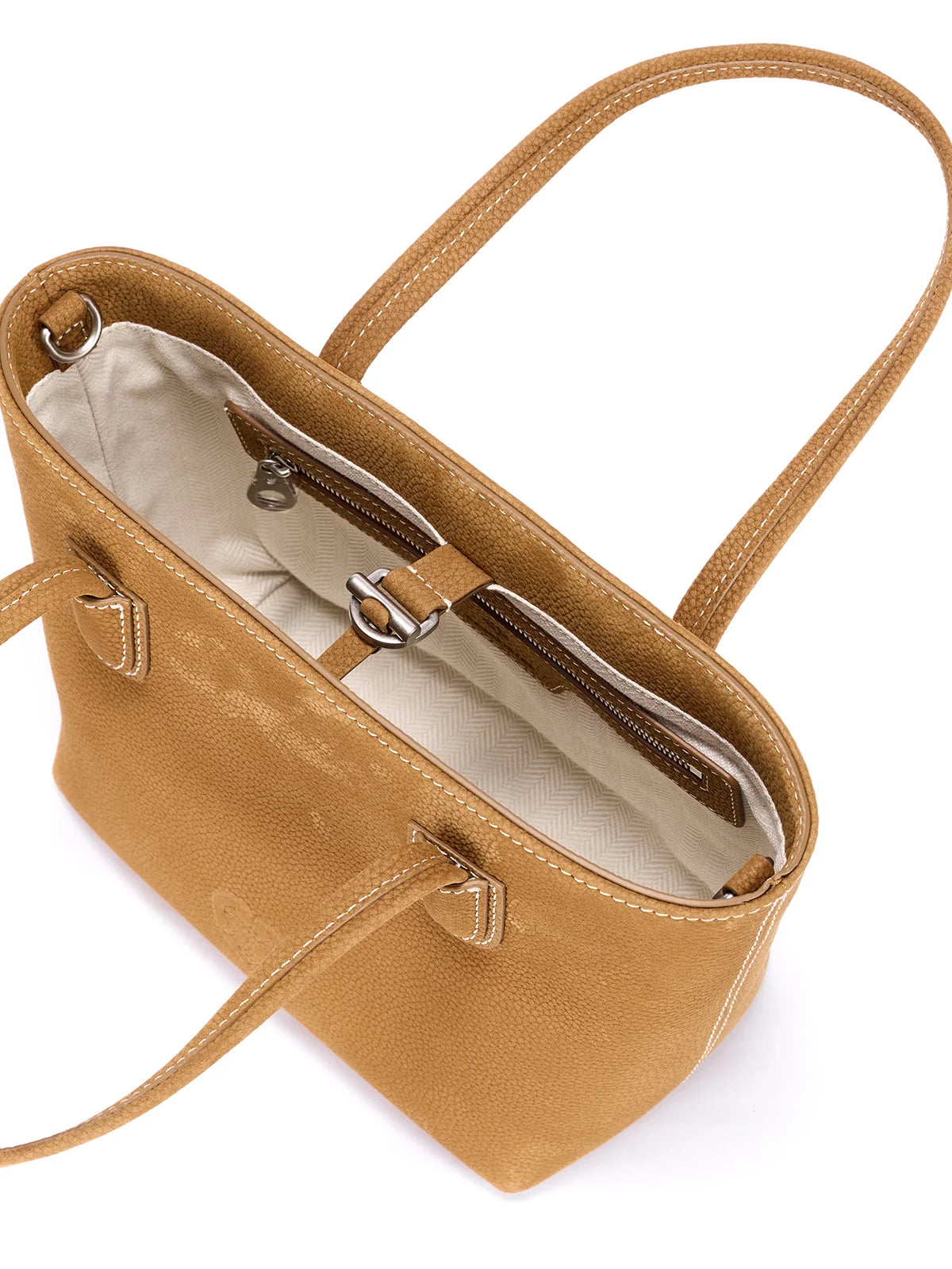 Beersister Small Suede Leather Tote Bag