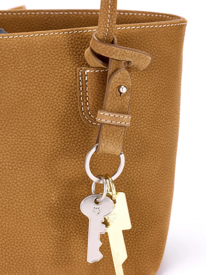 Beersister Small Suede Leather Tote Bag