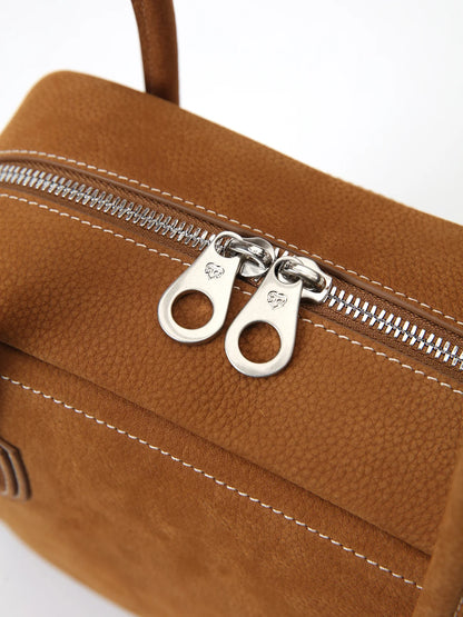 Beersister Suede Leather Square Bag