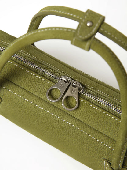 Beersister Suede Leather Mini Baguette Bag