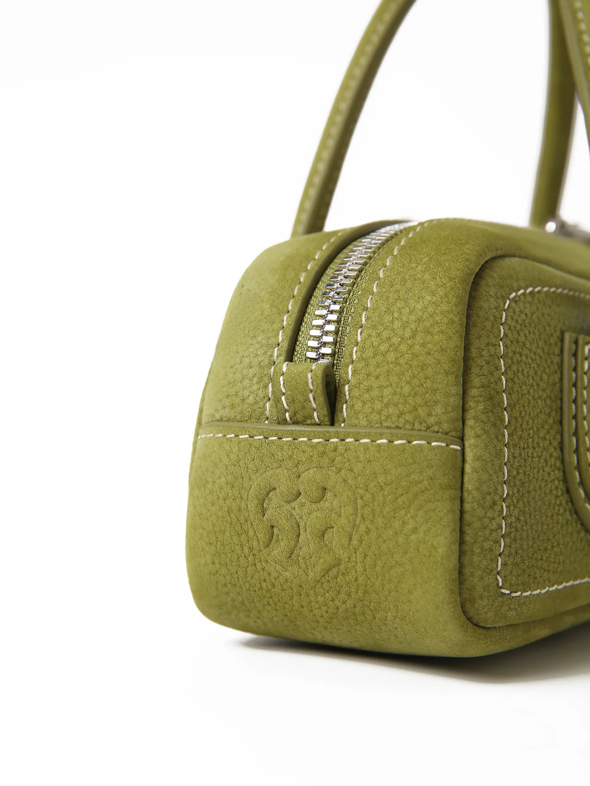 Beersister Suede Leather Mini Baguette Bag