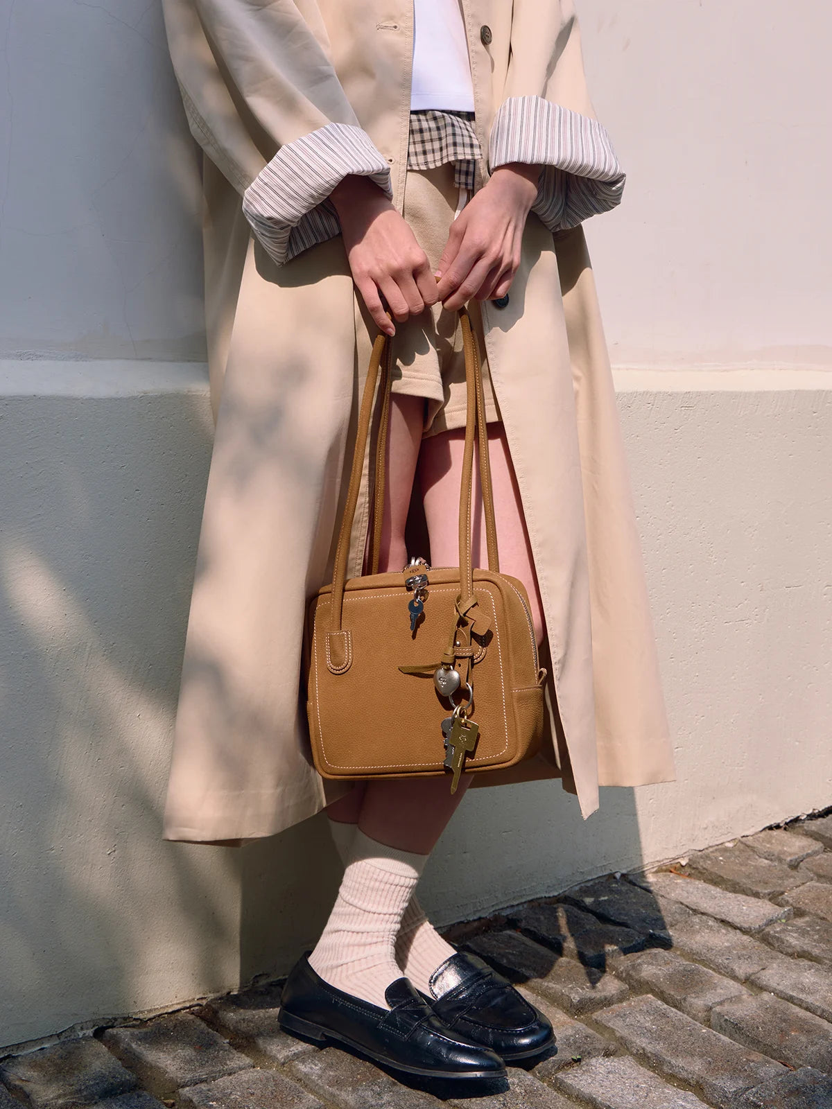 Beersister Suede Leather Square Bag