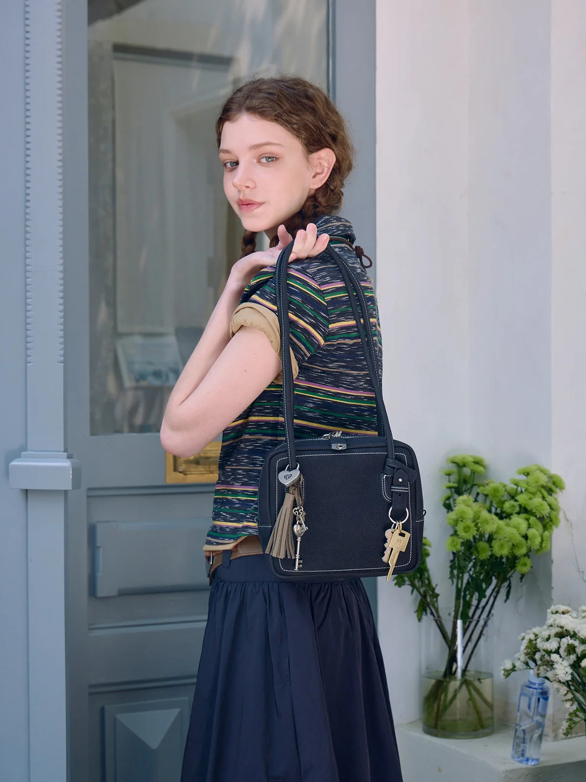 Beersister Suede Leather Square Bag