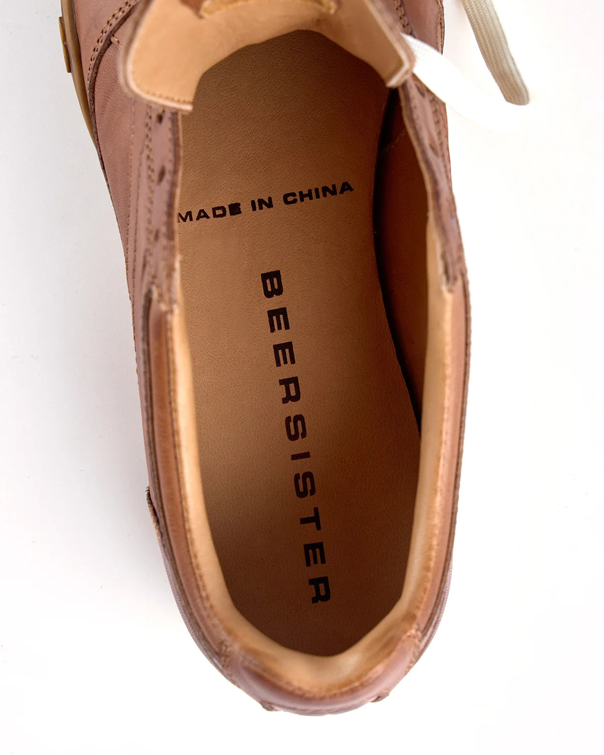 Beersister Vintage Waxed Leather German Army Trainers