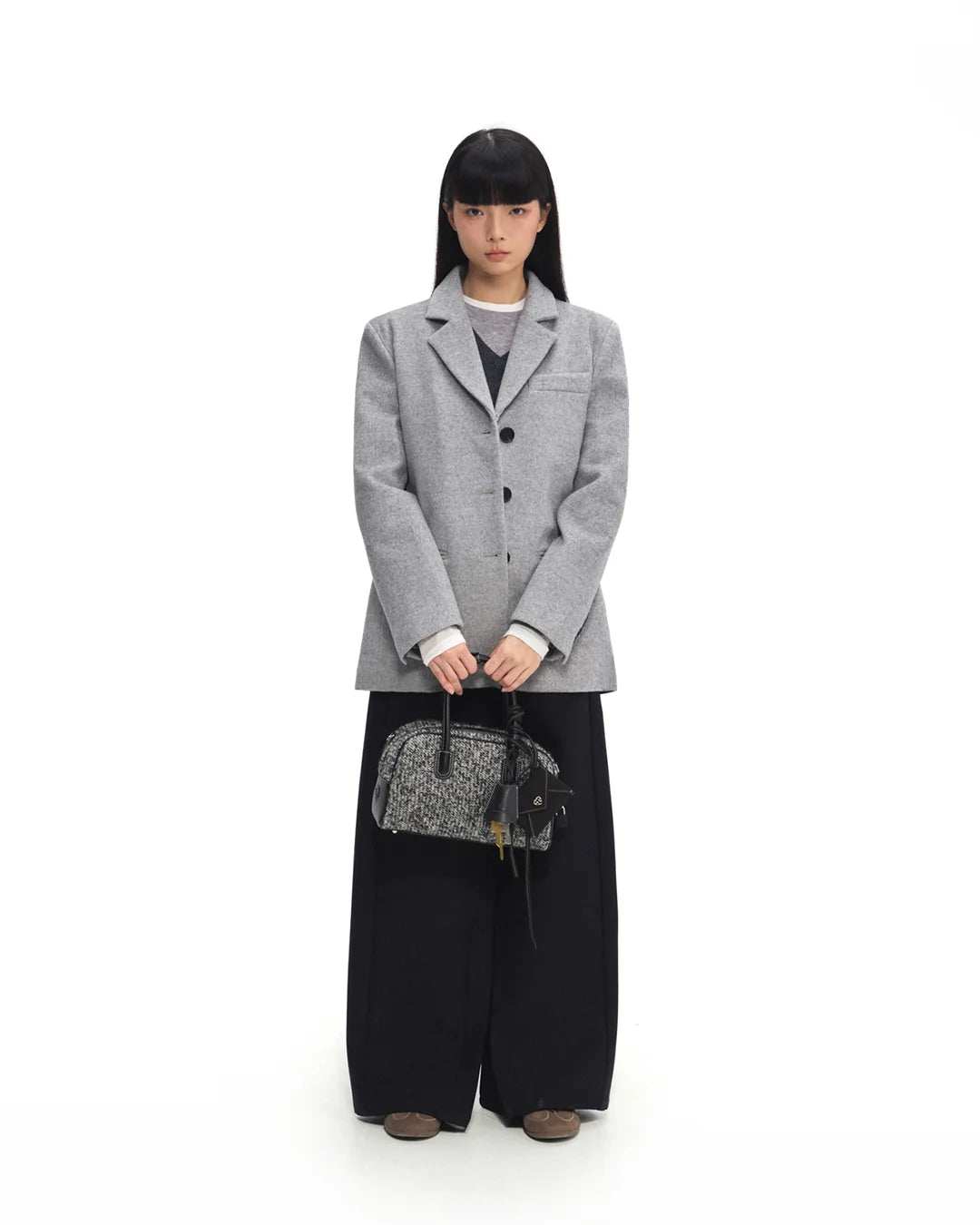 Beersister Vintage Wool Boston Bag