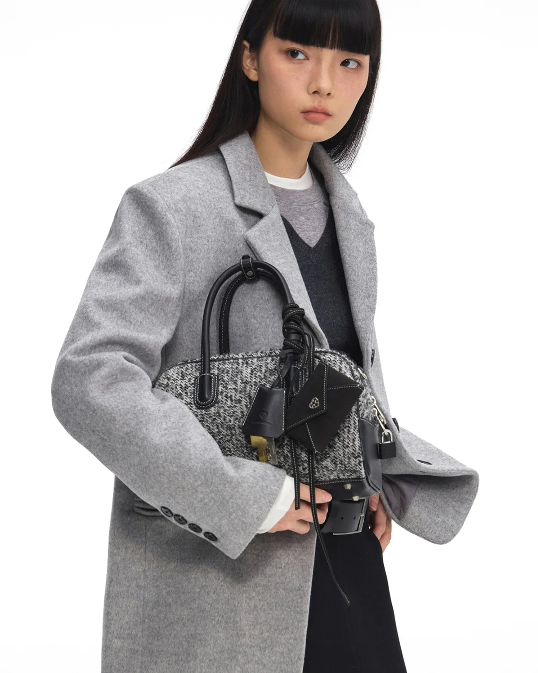 Beersister Vintage Wool Boston Bag