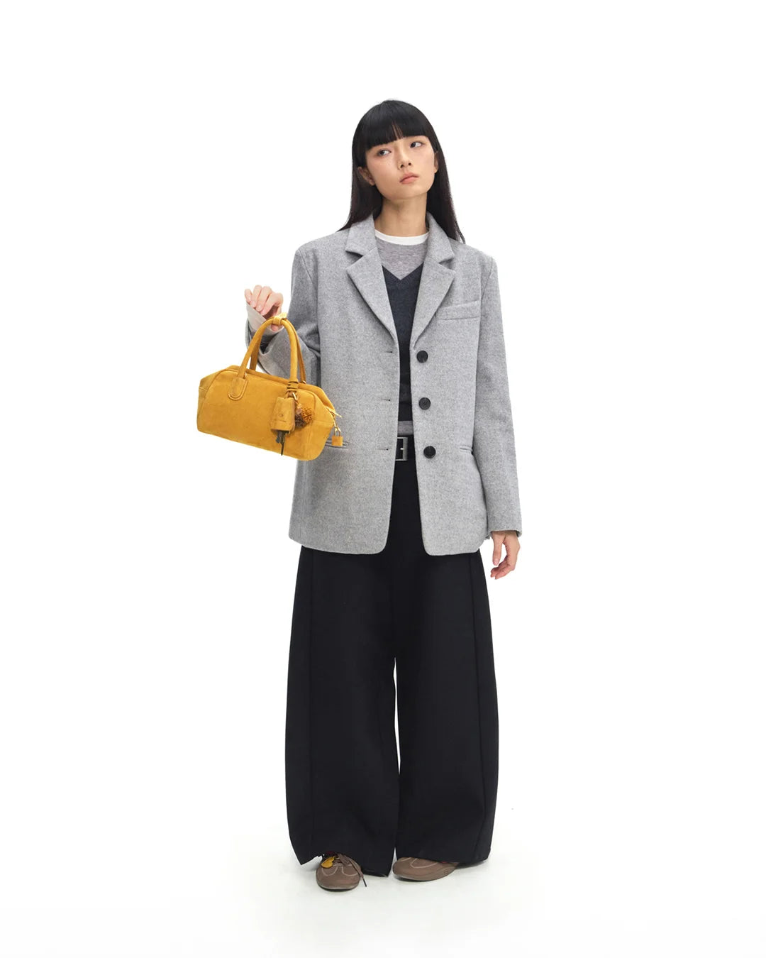 Beersister Soft Lambskin Suede Boston Bag