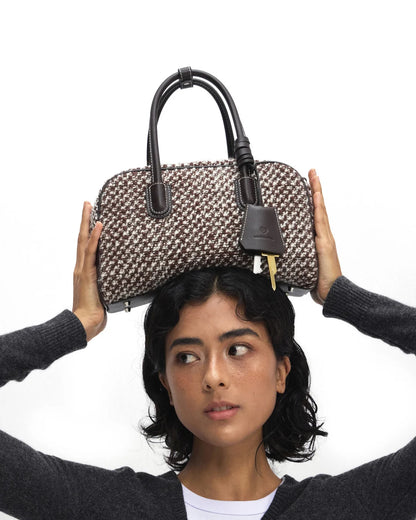 Beersister Vintage Wool Boston Bag