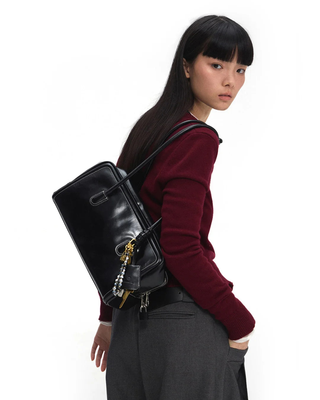 Beersister Vintage Waxed Leather Briefcase